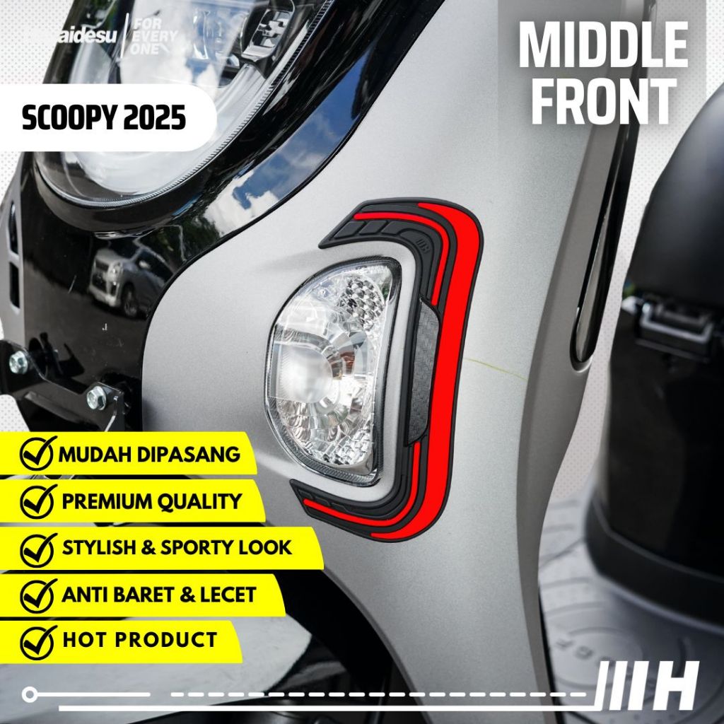 Scoopy 2025 Body Protector MIDDLE FRONT Cover Hayaidesu
