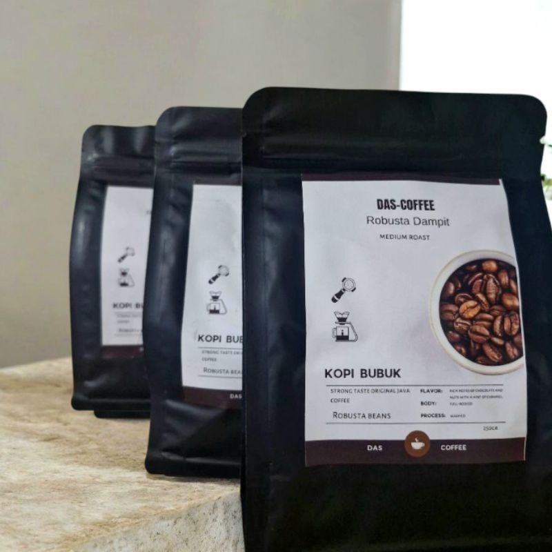 

DasCoffee, Kopi Bubuk Robusta Dampit Grade A
