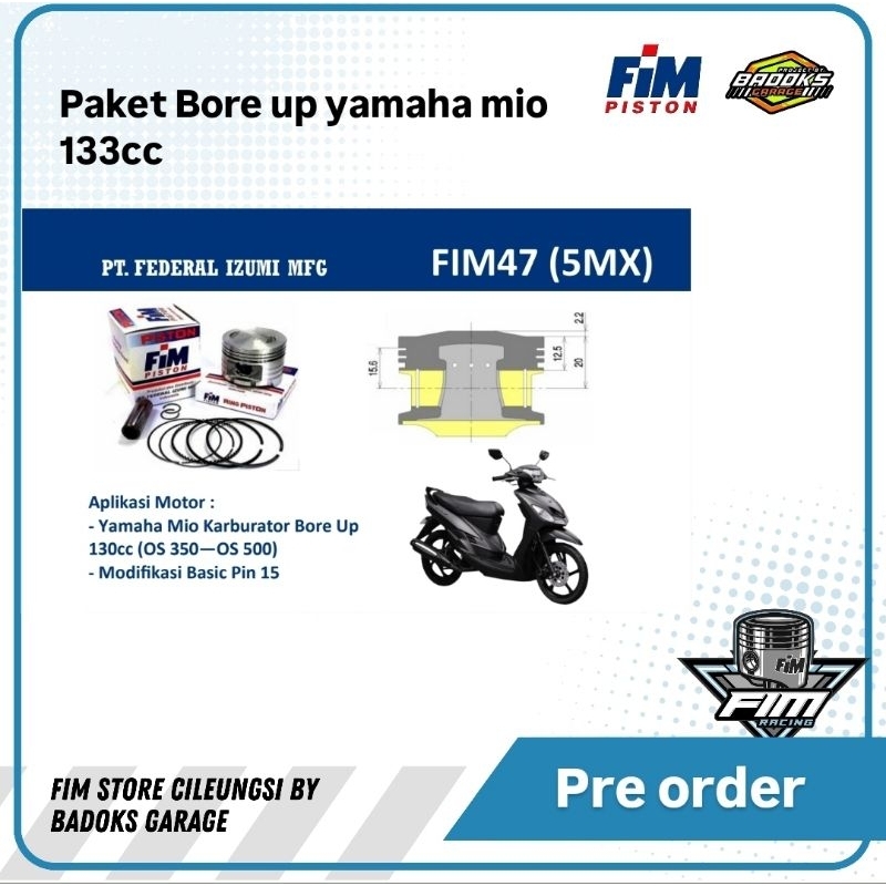 paket bore up mio 54 133cc