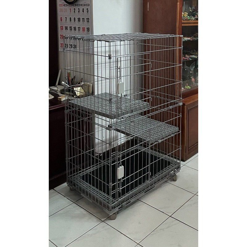 JUAL RUGI  NEGO TIPIS kandang kucing besar 2 tingkat kandang anjing besar kandang anjing kecil kanda