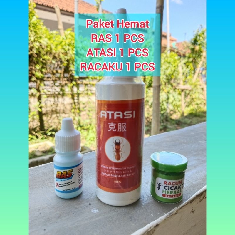 PEMBASMI SEMUT RAS 1 PCS  PEMBASMI RAYAP ATASI 1 PCS DAN PEMBASMI CICAK RACAKU 1 PCS RAMAH LINGKUNGA