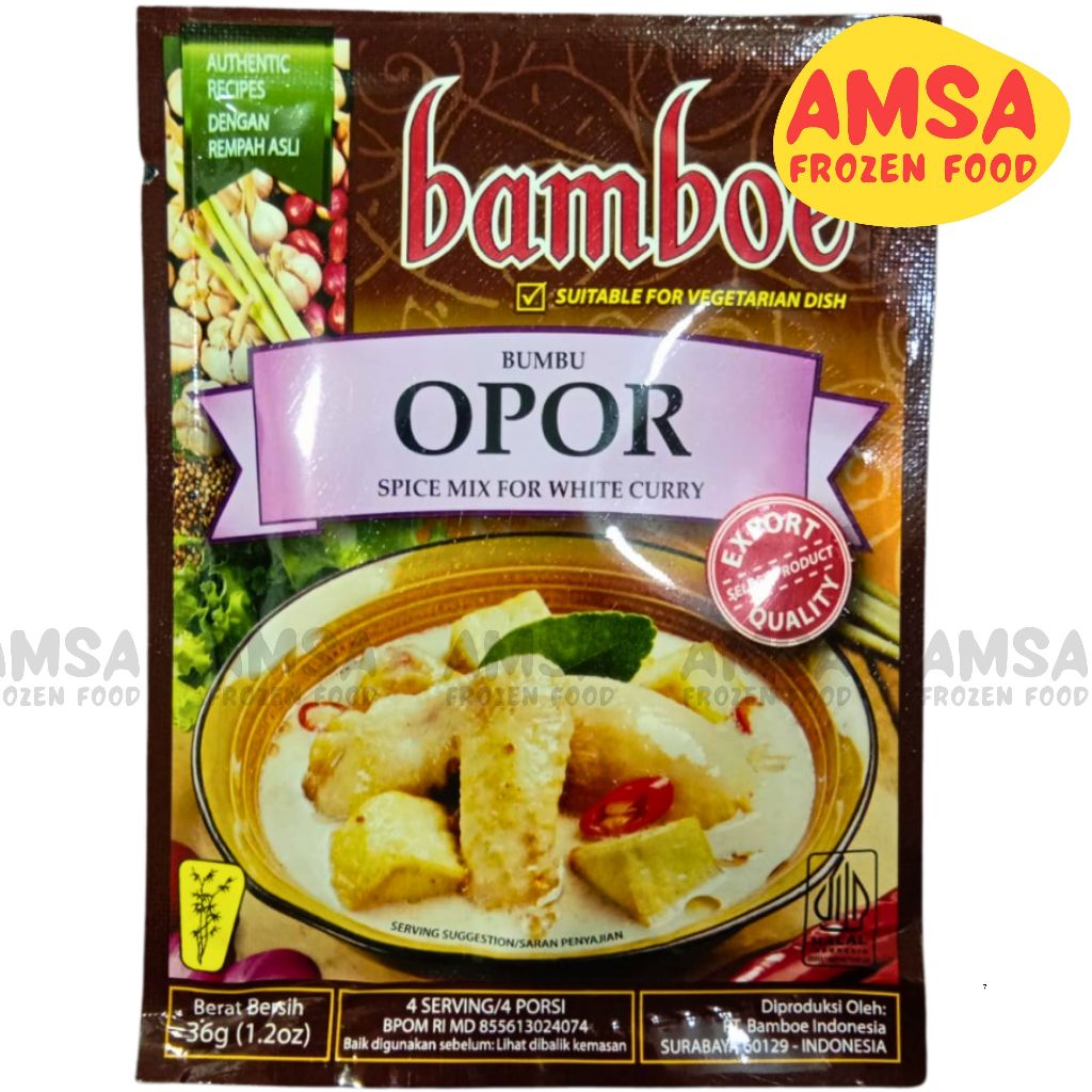 

Bamboe Bumbu Opor 36 gr / Bumbu Opor Ayam Bambue Bamboe