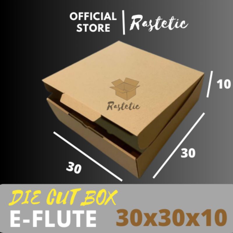 

Kardus karton uk 30x30x10 cm Die Cut dus packing souvernir dll, model box pizza