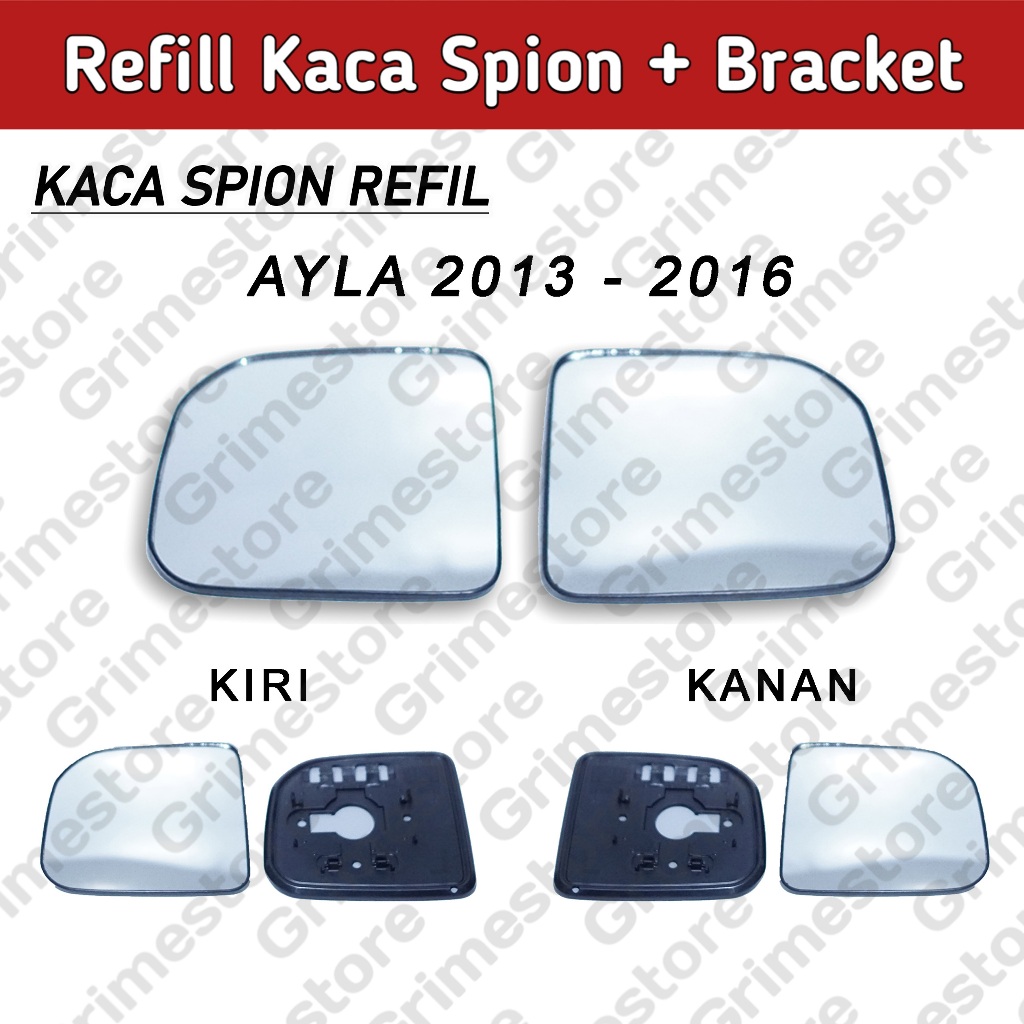 Kaca Spion Mobil Ayla / Agya 2013 - 2016 Set Kanan Kiri