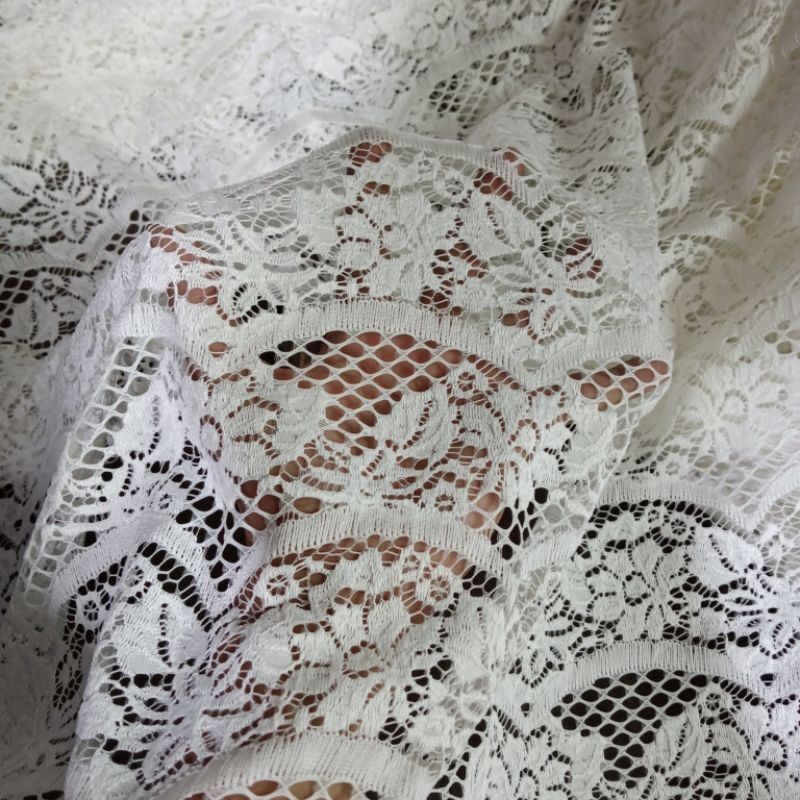kain Brokat katun - kain brokat semi Prada - kain brokat import - kain butik