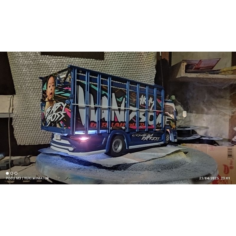 Miniatur Truk Oleng 3D Print Detail  Skala 15 (Bonus bemper belakang)(Non RC)