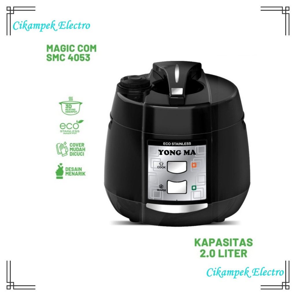 Magic Com YongMa / Yong Ma SMC4053 / SMC 4053 ( 2 Liter ) Panci Stainless