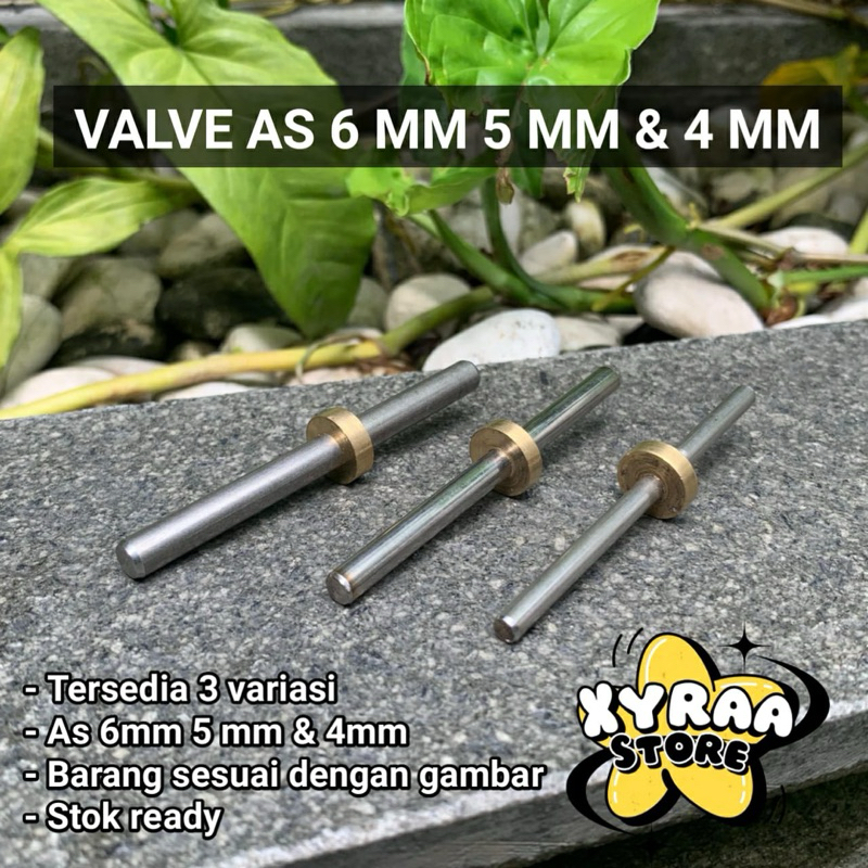 Pentil as 6mm - Pentil as 5mm - Valve kuningan