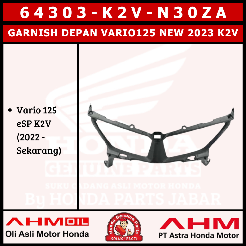Garnish Lampu Depan Vario125 New 2023 K2V 64303K2VN30ZA