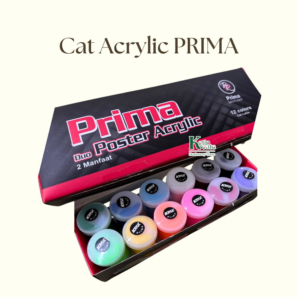 

Cat Acrylic Prima 15ml - SET 12 WARNA
