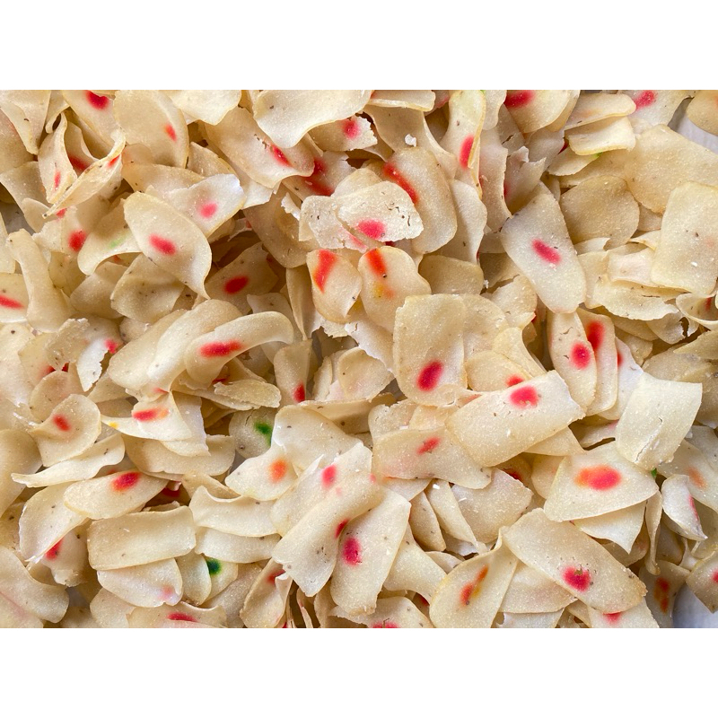 

krupuk kemplang singkong/kerupuk mentah