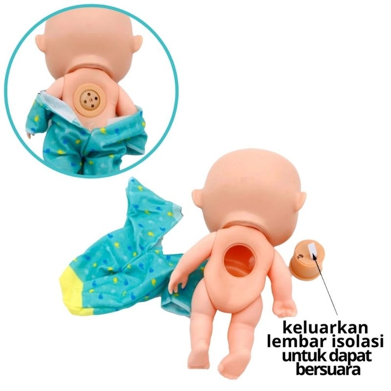 Mainan Anak Perempuan Boneka Bayi Stroller Dorongan Boneka Bayi