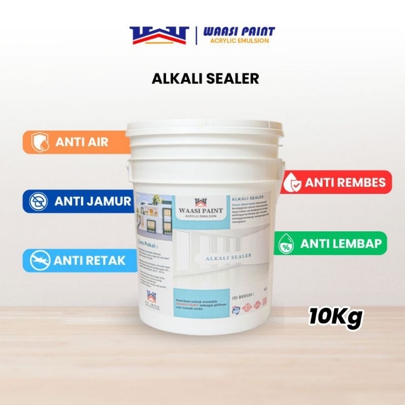 WAASI PAINT ALKALI SEALER CAT DASAR TEMBOK 10KG
