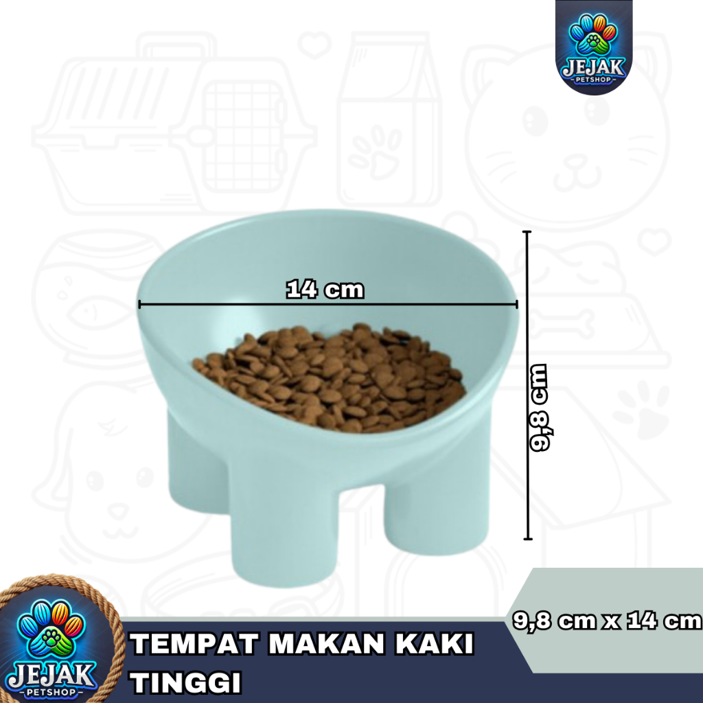 Tempat Makan Kucing dan Anjing / Tempat Makan Kaki Tinggi Kucing dan Anjing Premium