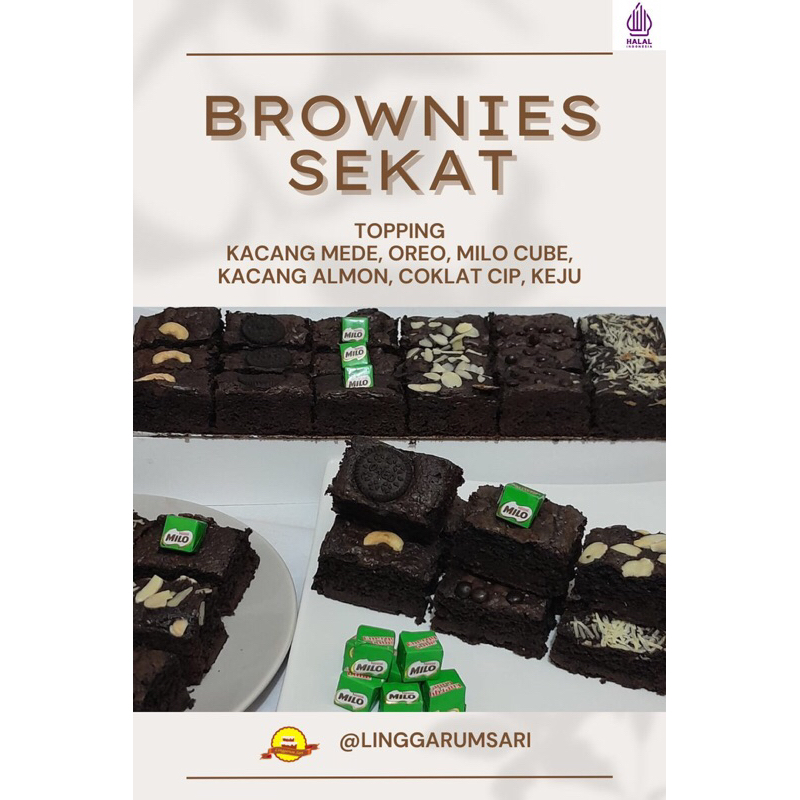 

Brownies Sekat / Brownies Panggang