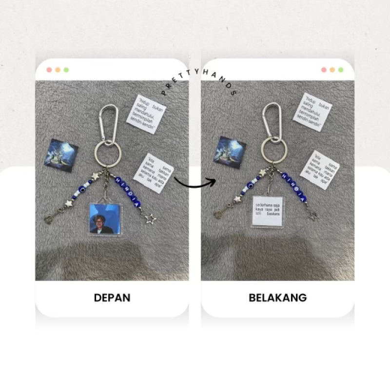 Keychain Hindia | Gantungan Kunci Hindia by prettyhands | Ganci Album Hindia | Gantungan Kunci Hindi