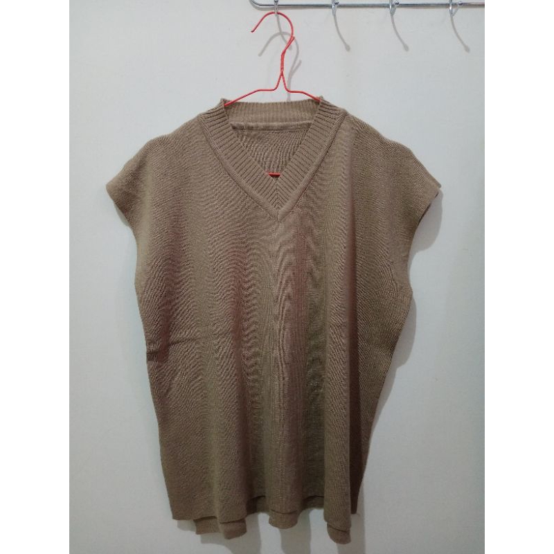 Preloved vest rompi rajut wanita