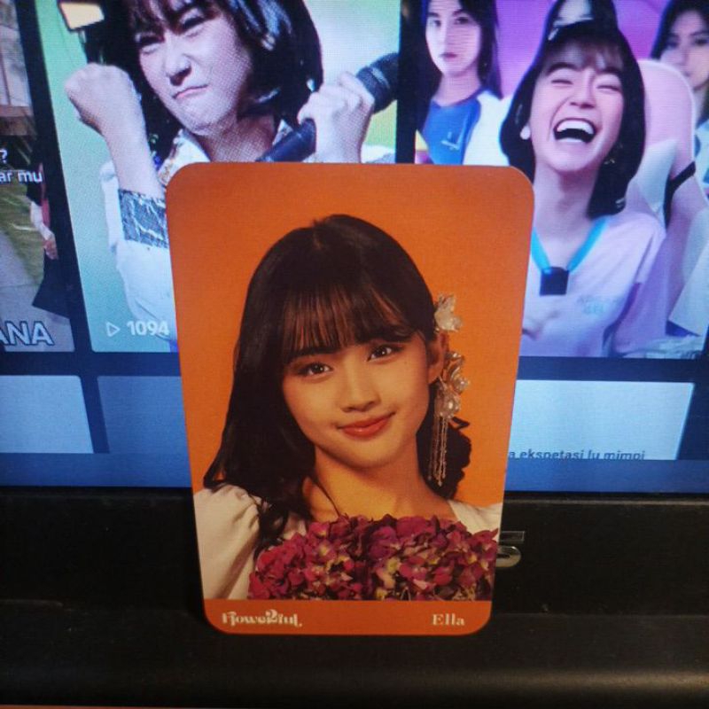 PHOTO CARD OFFICIAL JKT48 ELLA ANNIVERSARY 12 JKT48 FLOWERFUL