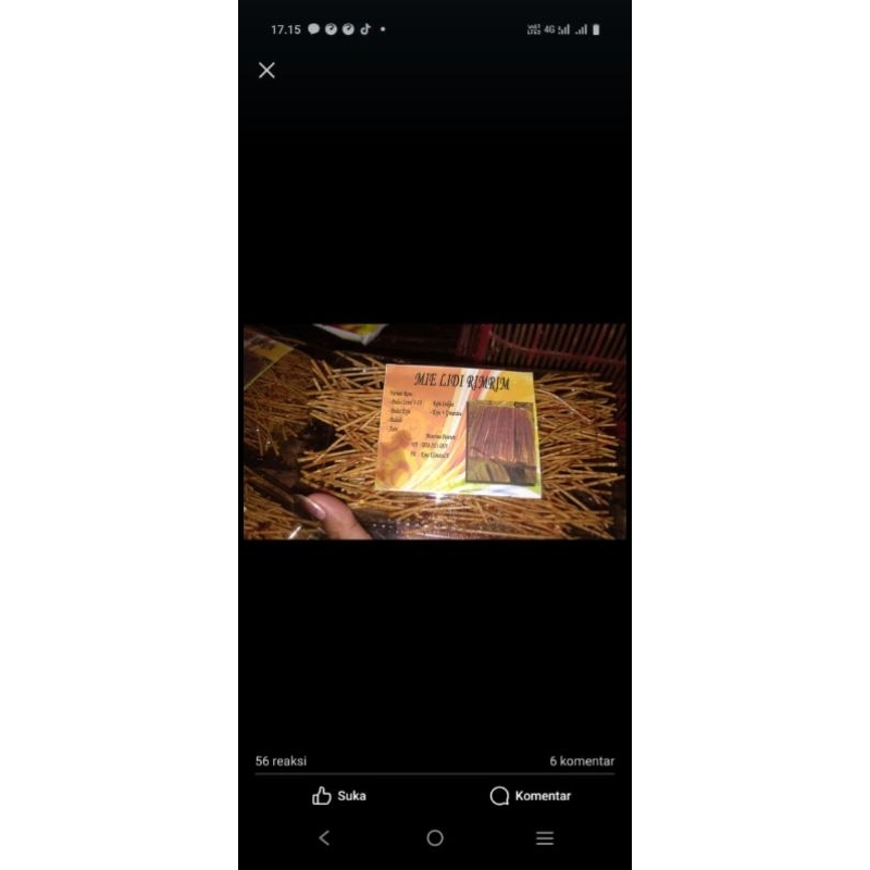 

mie lidi rimrim rasa coklat jajan jadul