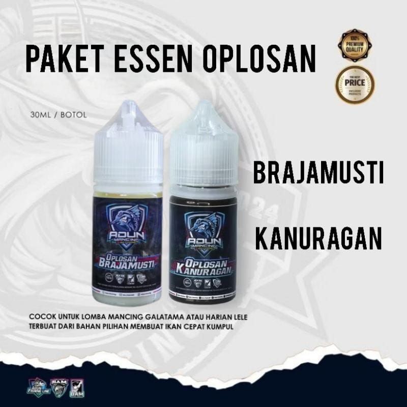Paket Essen oplosan Brajamusti Feat Kanuragan 30ml Adun Mancing