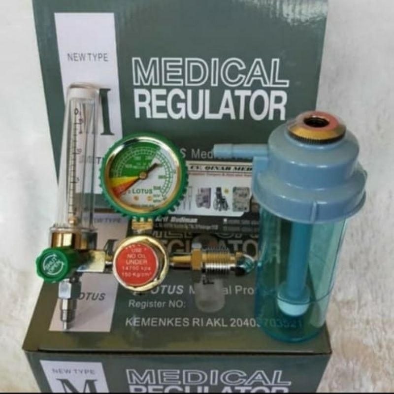 Regulator oksigen Lotus medical / tabung oksigen