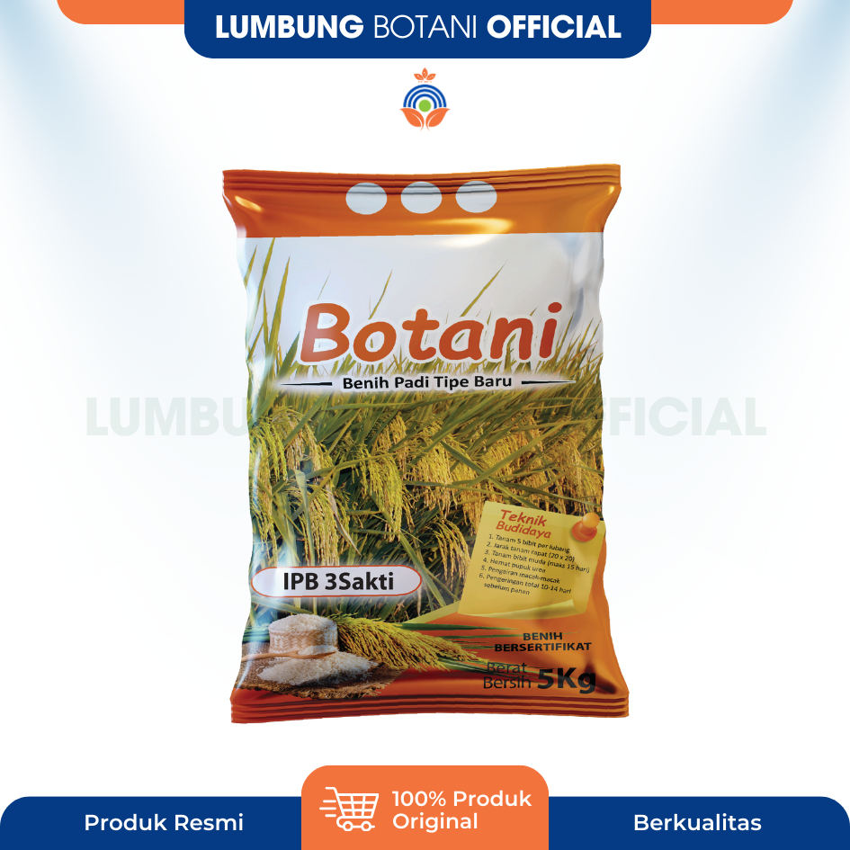 Benih Padi IPB 3S Original 5 Kg Botani Seed IPB