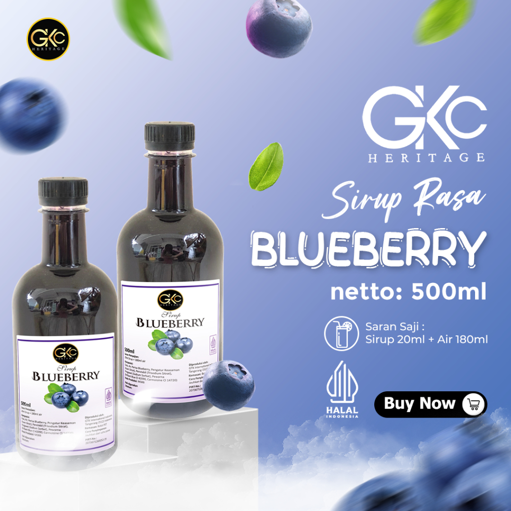 

Sirup Rasa Blueberry GKC Heritage 500ml