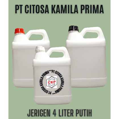 Jerigen 4 L Putih Hdpe / Jerigen Hdpe / Jerigen / Jerigen Madu / Jergien Softener / Jerigen 4 L