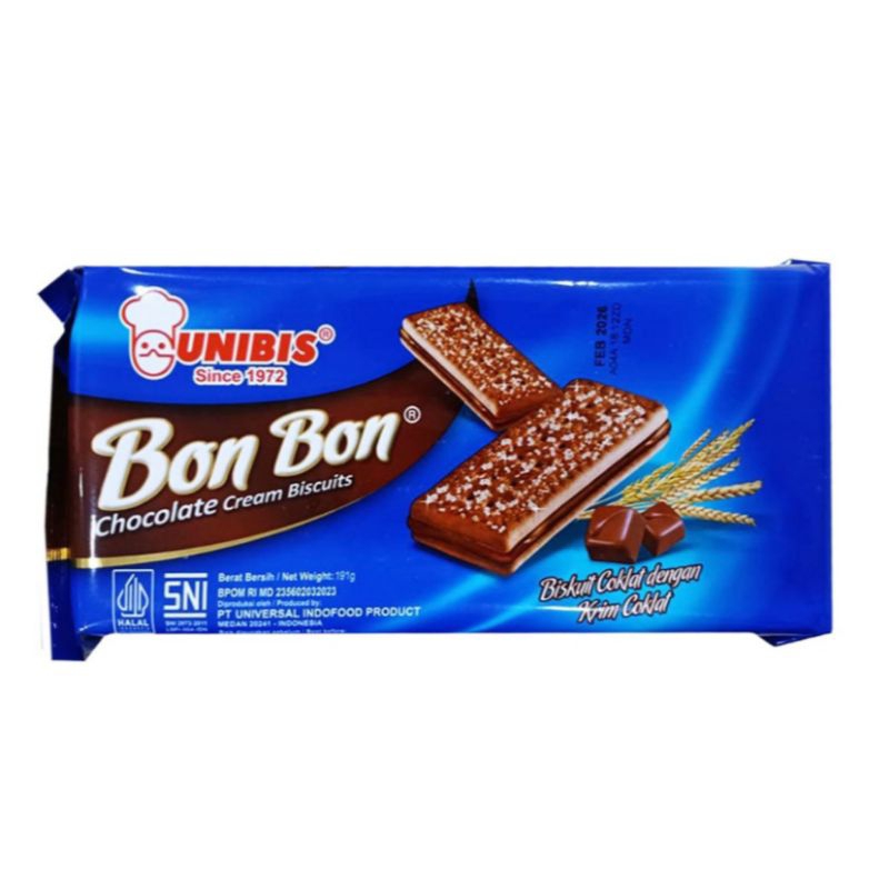 

Unibis Bon Bon Biskuit Krim Cokelat 190gr