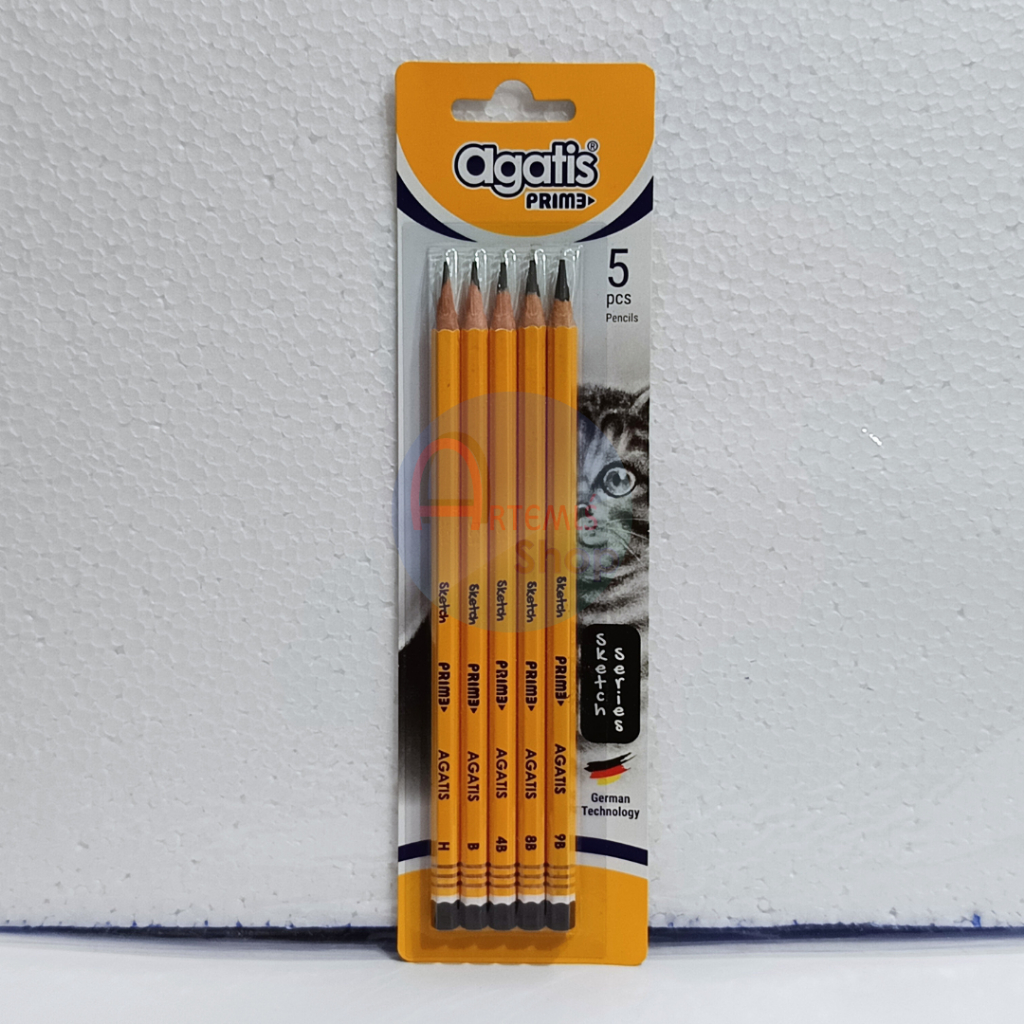 Pensil AGATIS Prime Sketch Series STAEDTLER Set H B 4B 8B 9B