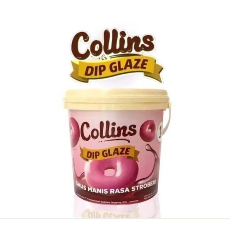 

Collins Dip Glaze Rasa STROBERI 1Kg