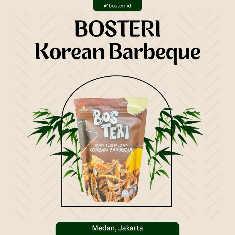

BOSTERI ikan teri medan rasa Korean BBQ