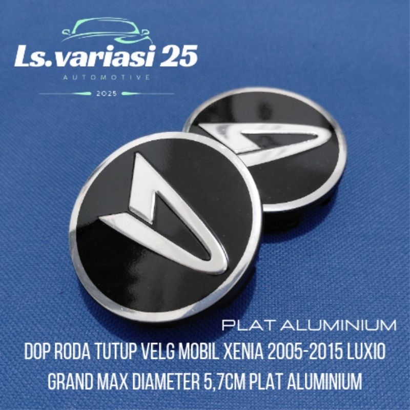 dop roda tutup velg mobil XENIA 2005-2015 LUXIO GRand max diameter 5,7cm plat aluminium