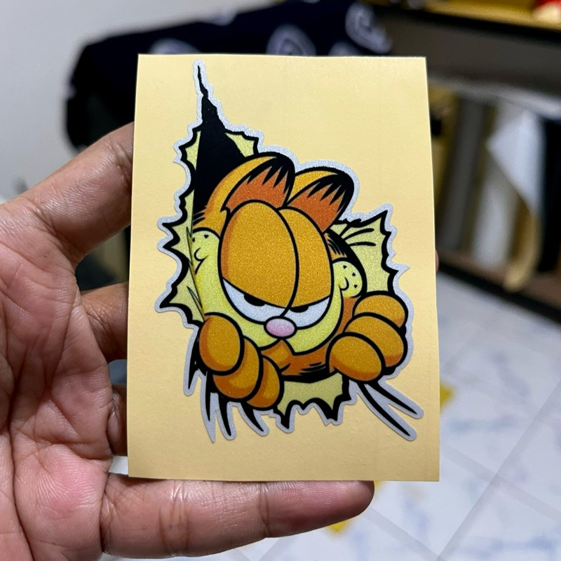 #A52, stiker kucing lucu, ngintip, stiker premium, hp, motor