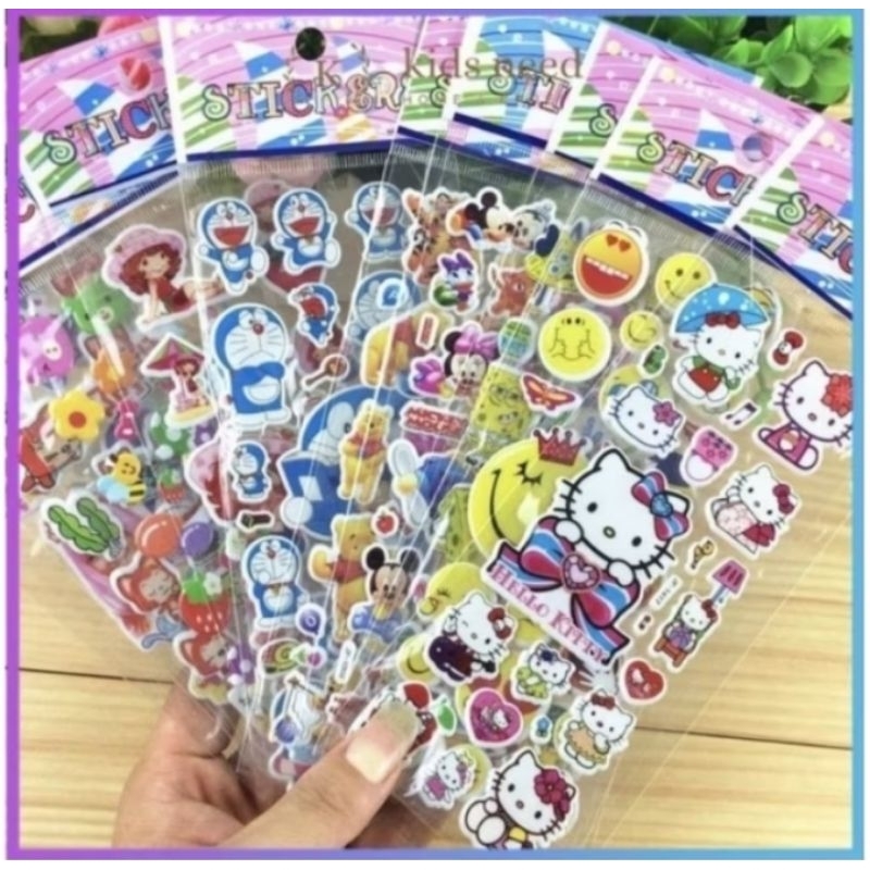

Sticker 3D/ Stiker timbul 3D karakter