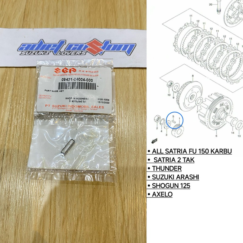 SPI KRUK AS GIGI PRIMER SATRIA FU SATRIA 2 TAK THUNDER ARASHI SHOGUN FL FD SP 125 AXELO ORIGINAL SGP