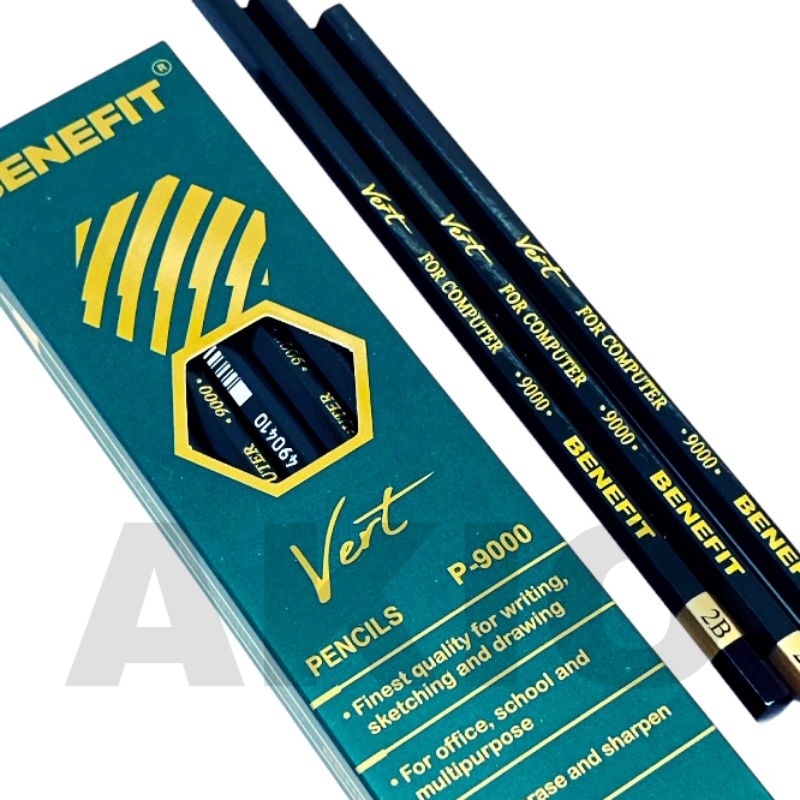 

Pensil 2B Murah BENEFIT P-9000 Pensil Ujian Pensil Kayu Tulis Komputer