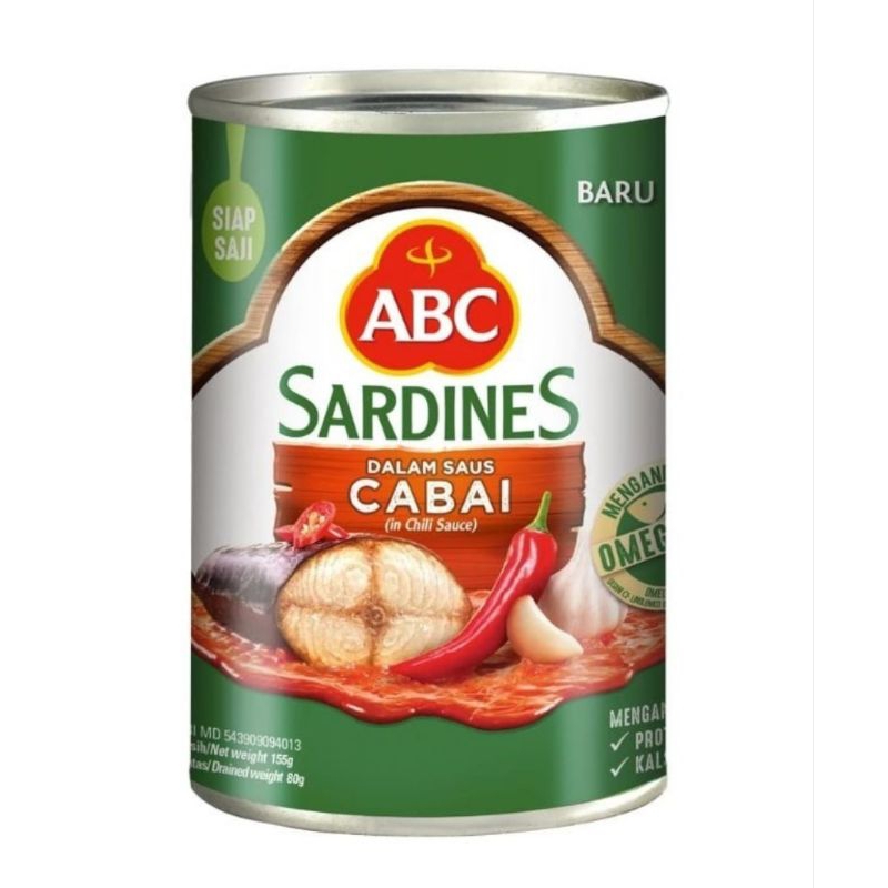 

Sarden ABC Tomat & Pedas 115g