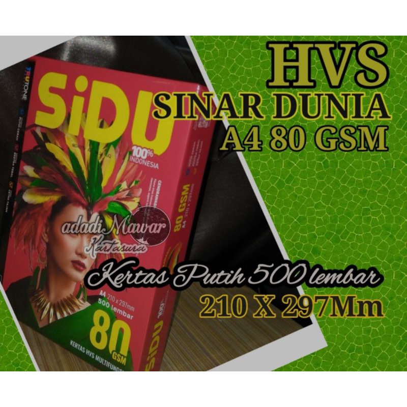 

Kertas HVS A4 80g Sinar Dunia