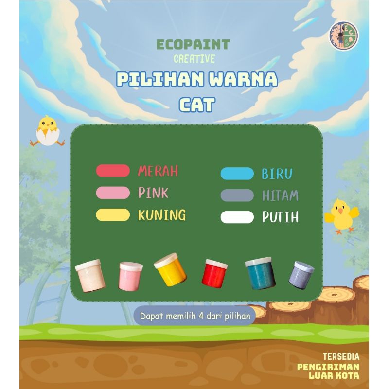 

Ecopaint add on - Cat Kit Ramah Lingkungan