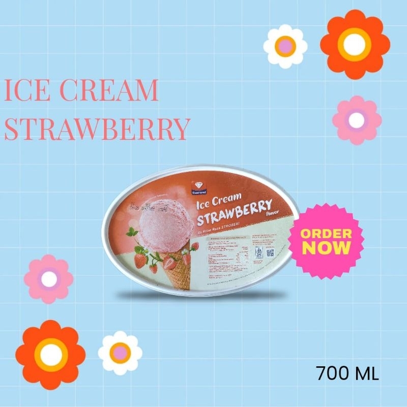 

ICE CREAM STRAWBERRY 700ML