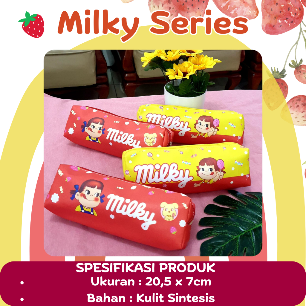 

TCW Tempat Pensil tepak anak perempuan milky series pencil case