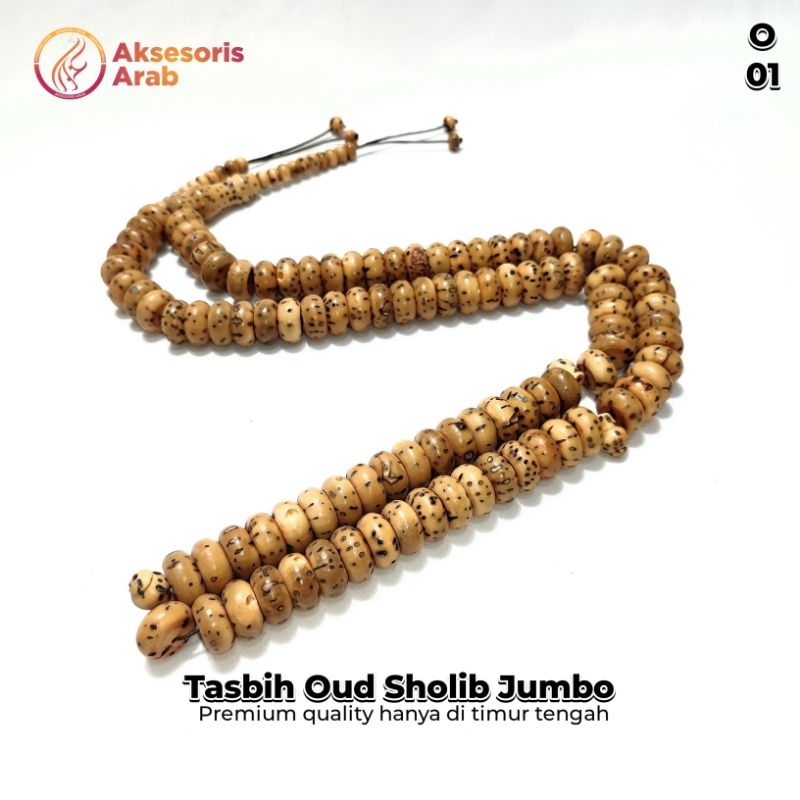 Tasbih Oud Sholib Jumbo Asli Impor Mesir