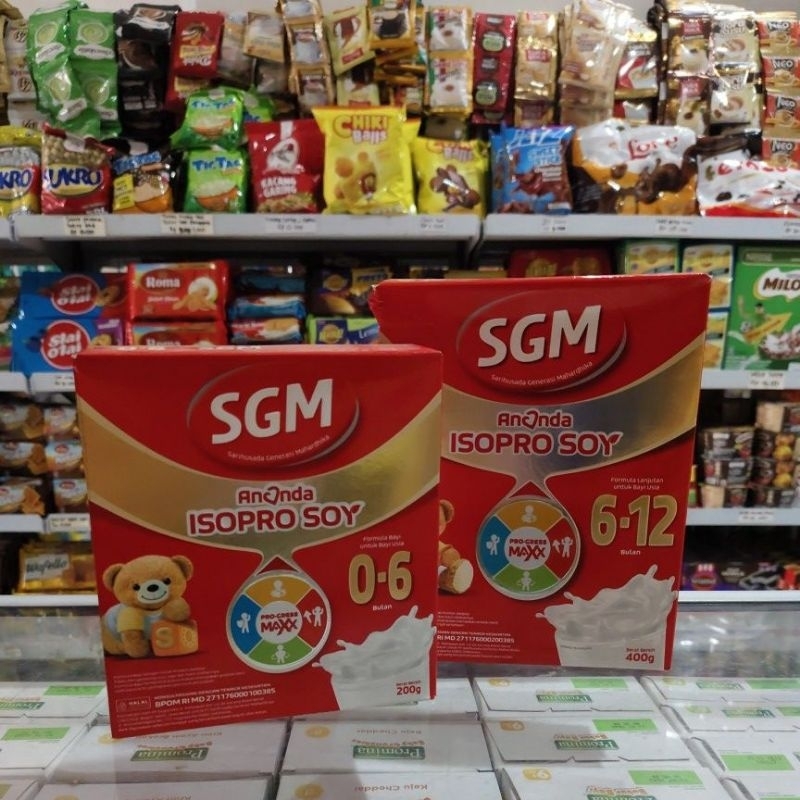 SGM Ananda ISOPRO SOYA 0-6 6-12 1+ / SGM Soya / Susu SGM 200gr 400gr 700gr
