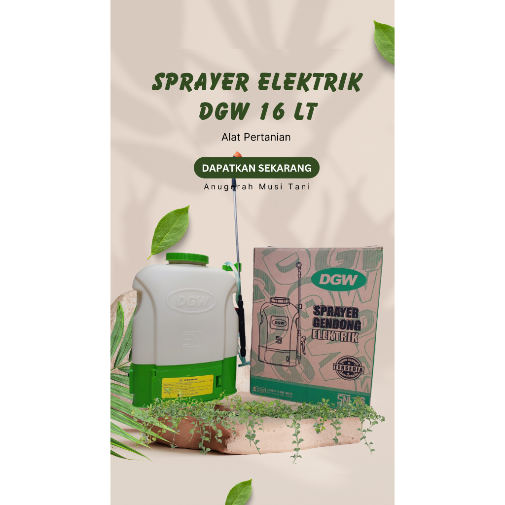 Sprayer/Teng Semprot Elektrik DGW (16 Liter) Batrai/Aki Mudah Dilepas - Alat Pertanian