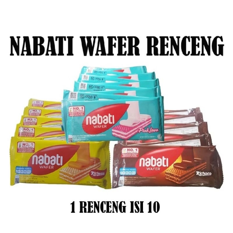 

Nabati Wafer Snack Renceng isi 10 Richoco Richese Pink Lava Strawberry Cheese Enak dan Renyah