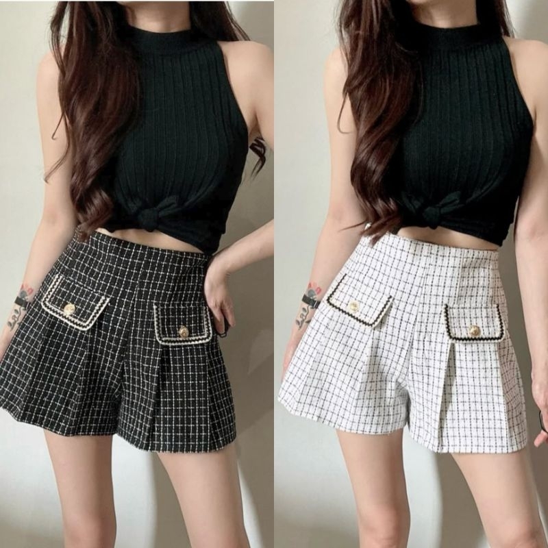 Kode 4635 Tweed Short Pants Ndudshop