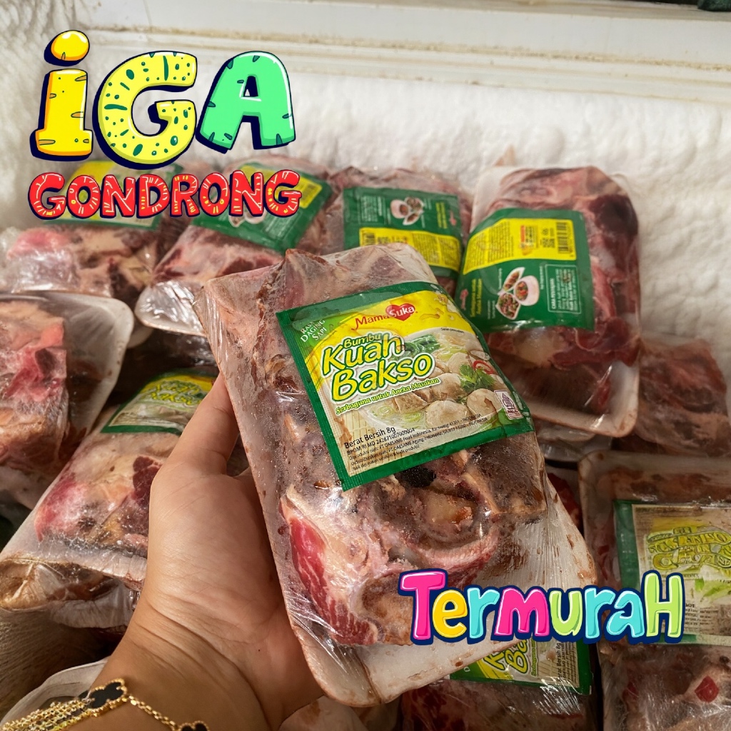 

Iga Gondrong Sapi Lokal 500 Gram + Bonus Bumbu Kuah Bakso