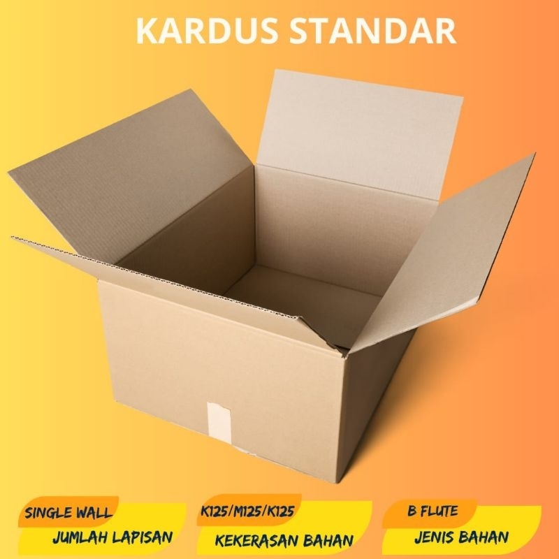 

Kardus standar polos uk. 33x31x36,5 cm
