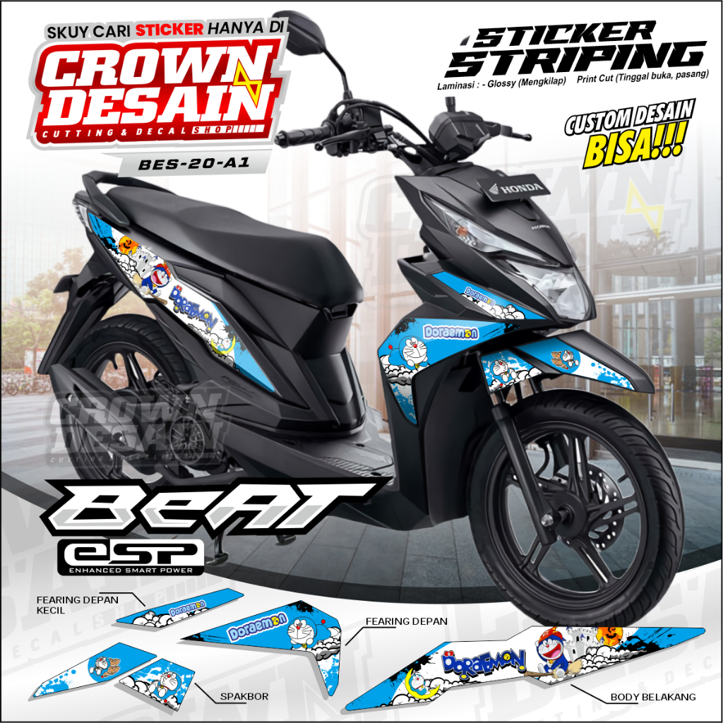 STRIPING BEAT STREET - CUSTOM DESAIN - STIKER VARIASI BEAT STREET - STRIPING MOTOR